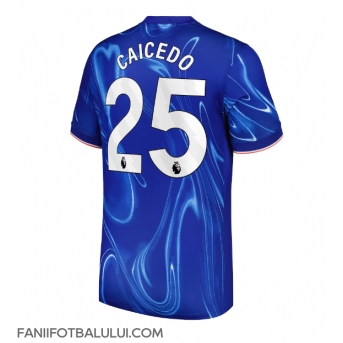 Chelsea Moises Caicedo #25 Tricou Fotbal Replică 2024-25 Barbati Acasa